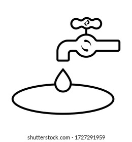 Water crane icon vector illustration