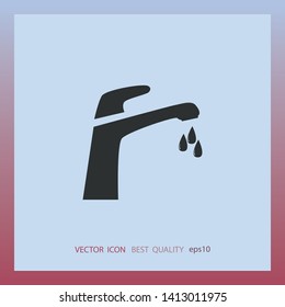 Water crane icon, web design element