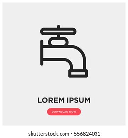 Water crane vector icon