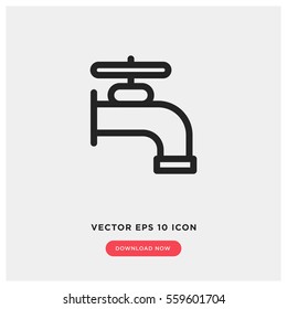 Water crane vector icon