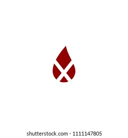 water cross logo vector