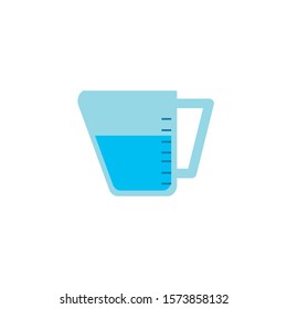 water cup flat style icon vector illustration design