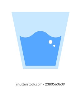 Water and cup icon. Vector.