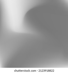 Water Curve Grey Dynamic Sky Swirl Gradient Mesh. Light Metallic Calm Aluminium Background. Wavy Liquid Silver Sky Smooth Surface. Blurred Dark Monochromatic Fluid Soft Gradient Backdrop.
