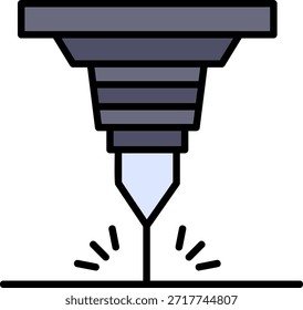 Vector creativo Nuevo del diseño del icono de la cortadora del agua