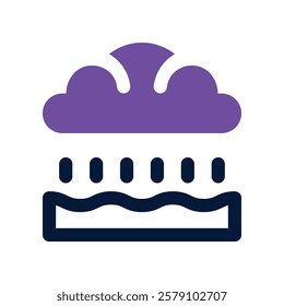 water cycle icon. vector dual tone icon for your website, mobile, presentation, and logo design.