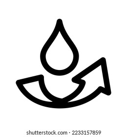 Water Cycle Icon Vector Symbol Design Illustration