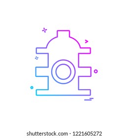 water cylinder icon design vector