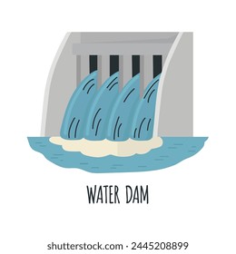 Water dam icon clipart avatar logotype isolated vector illustration