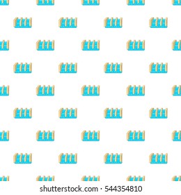 Water dam pattern. Cartoon illustration of water dam vector pattern for web