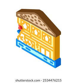 water damage disaster isometric icon vector. water damage disaster sign. isolated symbol illustration