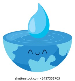 water day ecology illustration vector