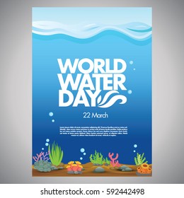 water day poster with scene of sea