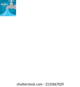 Afiche del día del agua grifo Ilustración del vector