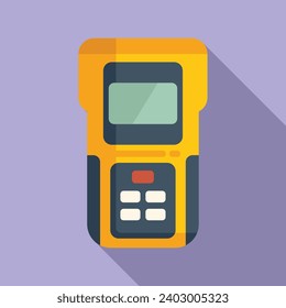 Water deep electronic icon flat vector. Diagnostic screen electric. Units sensor