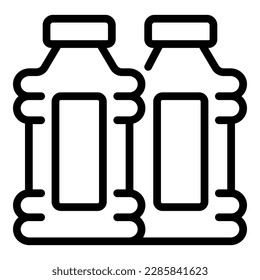 Water delivery icon outline vector. Tank drink. Cooler cargo