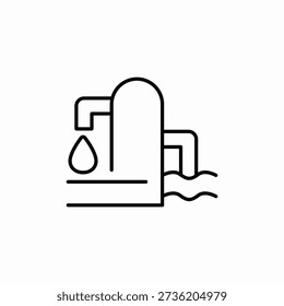 water desalination icon sign vector