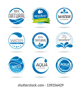 Water design elements. Water icon