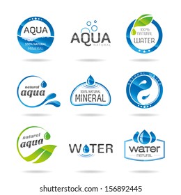 Water design elements. Water icon