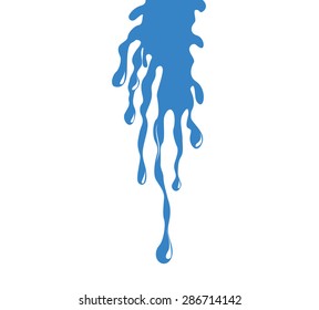 Water design elements. Water icon on the gray background.