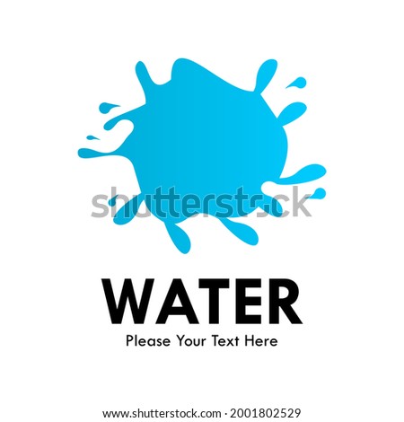 Water design logo template illustration