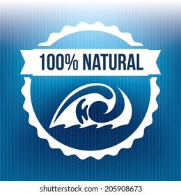 water design over blue background vector illustration