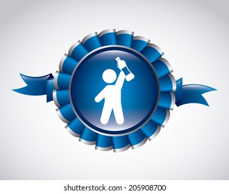 water design over gray background vector illustration