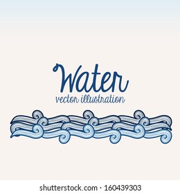 water design over white background vector illustration
