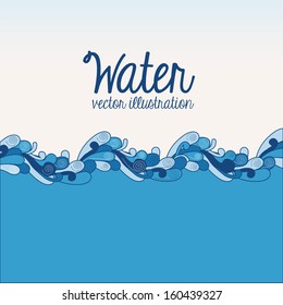 water design over white background vector illustration