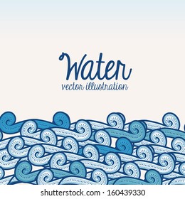 water design over white background vector illustration