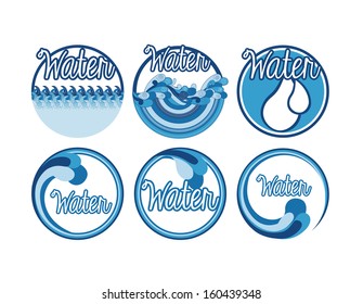 water design over white  background vector illustration