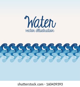 water design over white  background vector illustration
