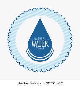 water design over white  background vector illustration