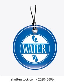 water design over white  background vector illustration