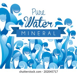water design over white  background vector illustration