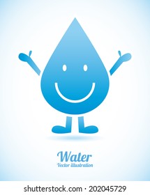 water design over white  background vector illustration