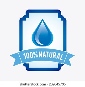 water design over white  background vector illustration