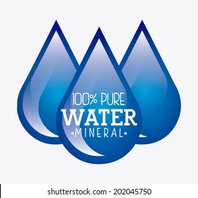 water design over white  background vector illustration