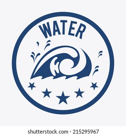 water design over white background vector illustration
