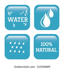 water design over  white background vector illustration