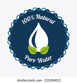 water design over white background vector illustration
