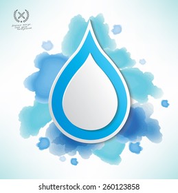 Water design,abstract colour vector