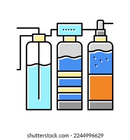 water different filtration filter color icon vector. water different filtration filter sign. isolated symbol illustration