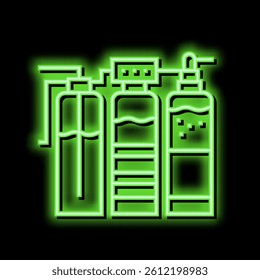 water different filtration filter neon light sign vector. water different filtration filter illustration