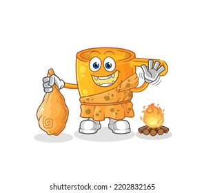 the water dipper ancient cartoon. cartoon mascot vector