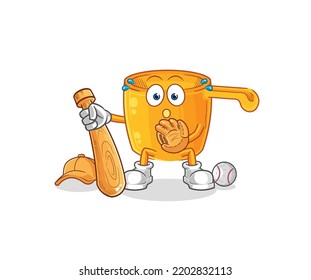 the water dipper baseball Catcher cartoon. cartoon mascot vector