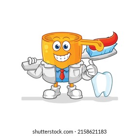 the water dipper dentist illustration. character vector