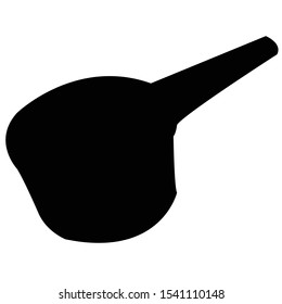 Water Dipper Icon Silhouette. Vector Illustration. Flat Cartoon Style.