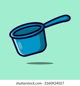 Water dipper vector icon illustration. Bathroom object concept isolated vector. Flat design