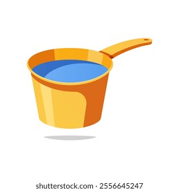 Water dipper vector isolated on white background.